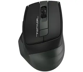 A4Tech FStyler FB35 czarna / Bezprzewodowa mysz optyczna do biura / 2000 DPI / Bluetooth / 2,4 GHz / 6 przycisków