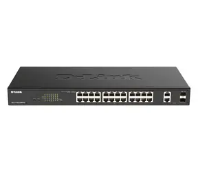 D-Link DGS-1100-26MPV2 / SMART przełącznik / 24x PoE+ Gigabit / 370 W / 2x SFP Combo / L2