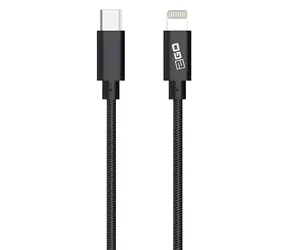 2GO 797162 antracyt / Kabel danych / Lightning - USB-C / 1 m / Certyfikat MFi / nylon
