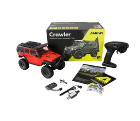 AMEWI AMXRock Mini-Crosstrail 4WD czerwony / samochód zdalnie sterowany / 1:16 / RTR / wiek: 14+ / 2.4 GHz