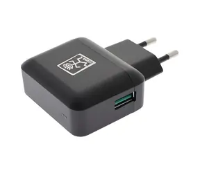 2GO 795839 czarny / Ładowarka sieciowa / 18 W / 3 A / 1x USB-A / QC 3.0