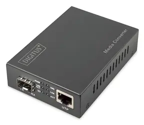 Digitus 10G Media konwerter / Media konwerter / 1× RJ45 / 1× SFP / 10 Gbit/s / zasięg 80 km