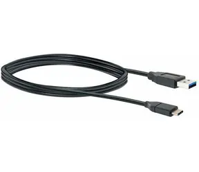 Schwaiger USB-C - USB-A 3.0 czarny / Kabel danych / USB 3.2 Gen 1 / 5 Gbit/s / 1 m