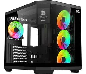 Redragon Vision ARGB GC-625-PRO czarny / Obudowa PC / Middle Tower / ATX / 4X ARGB 120 mm / Szkło hartowane
