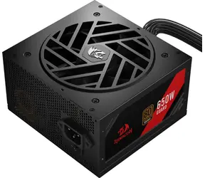 Redragon Guard GC-GU02 czarno-czerwony / Zasilacz / ATX / 650W / 80PLUS Brąz / niemodularny / PFC aktywny / 120 mm
