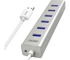 Hub USB Unitek 7- Port / Hub / 7× USB-A 3.0 / 5 Gb/s / BC 1.2 / z zasilaczem