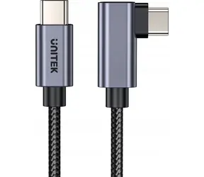 Kabel Unitek USB-C 90° / Kabel ładujący / USB-C - USB-C / PD 100 W / 5 m