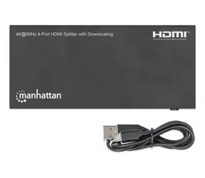 Rozdzielacz HDMI Manhattan 1/4 / koncentrator HDMI / 4K 60Hz / HDR / HDCP 2.3