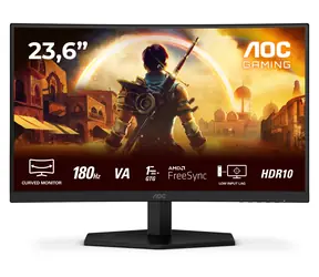 23,6" AOC C24G42E czarny / Monitor / VA / Full HD / 180 Hz / 0,5 ms / 2x HDMI + DP / VESA / głośnik