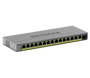 Netgear 16- Port Gigabit PoE+ PLUS szary / Przełącznik / 16× GbE / PoE+ 250,6 W