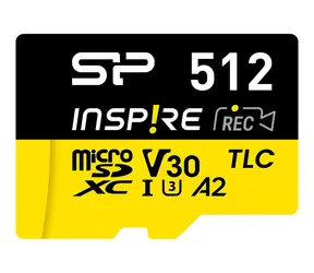 Silicon Power Inspire 512 GB / karta pamięci microSDXC / UHS-I U3 / V30 / A2 / odczyt 170 MB/s