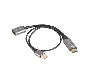 Adapter Lanberg HDMI do DisplayPort / 4K / 20 cm