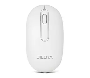 Dicota Desktop White / Mysz bezprzewodowa / Bluetooth + 2,4 GHz RF / akumulator / 1600 DPI / ładowanie przez USB-C