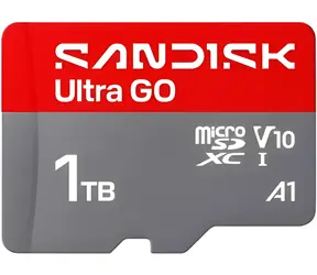 SanDisk Ultra GO microSDXC 1TB / karta Micro SD / UHS-I / U1 / A1 / odczyt: 190 MB/s