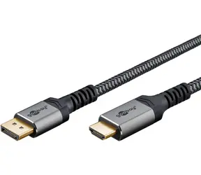 Goobay szary / kabel DisplayPort - HDMI / 1 m