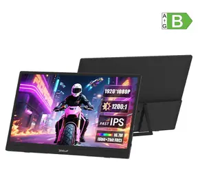 15,6" Zeuslap ZB156 / LCD / 1920 x 1080 / 16:9 / 4 ms / 270 cd-m2 / 1200:1 / USB-C i mini-HDMI / przenośny