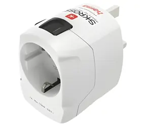 HAMA WORLD Travel Pro biały / Adapter podróżny / Globalny (150 krajów) / 3-biegunowy / 1750 W