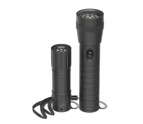 Latarka HAMA FL-DUO czarna / Latarka LED / Zestaw 2 szt. / Aluminium / Baterie AAA