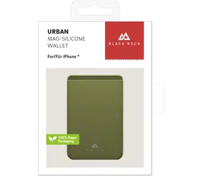 Portfel Black Rock Urban Mag oliwkowy / Etui na karty / magnetyczny / uniwersalny