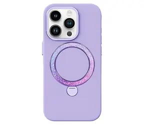 Joyroom PN-15L2 Dancing Circle fioletowy / Etui ochronne / MagSafe / iPhone 15 Pro