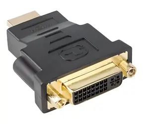 Adapter Lanberg HDMI (M) do DVI-D (F) czarny / Adapter / 24+5 pinów