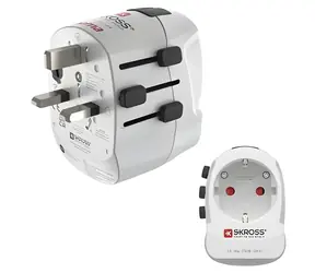 HAMA Pro Light AC 30PD biały / Zasilacz podróżny / Globalny / USB-A 20 W + USB-C PD 30 W / 3-biegunowy