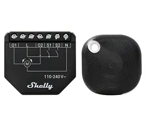 Shelly Shutter + Blu Button Tough 1 / Sterownik rolet i żaluzji / Wi-Fi / Bluetooth
