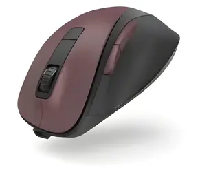 Mysz optyczna bezprzewodowa HAMA MW-500 Recharge bordowa / Akumulatorowa / Cicha / 6 przycisków / 2,4 GHz