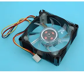 Primecooler PC-AB8025L12-4GL zielona dioda LED / wentylator PC / 80 mm / 3-pinowy / 2000 obr./min / aluminium