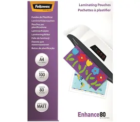 Fellowes A4 80 mic matowa / Folia laminująca / 100 szt.