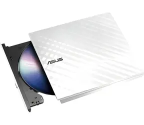 Asus SDRW-08D2S-U LITE biały / nagrywarka zewnętrzna DVD±RW / smukła / USB 2.0