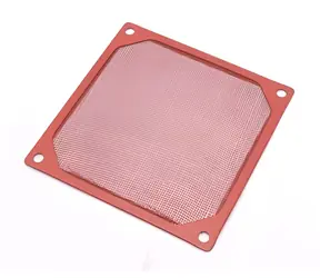 Primecooler PC-DFA80R czerwony / Filtr przeciwpyłowy / 80 mm / Aluminium czerwony