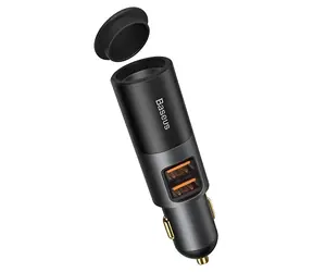 Baseus Share Together / Ładowarka samochodowa / Port rozszerzeń do zapalniczki / 2x USB / Szybkie ładowanie