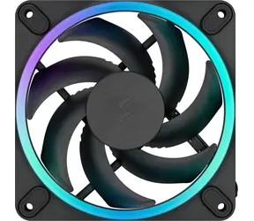 Fractal Design Momentum 12 RGB 120 mm czarny / wentylator uniwersalny / 350-2200 obr./min / 28 dB / 4-pinowy PWM / ARGB Gen 2