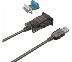 Unitek / kabel USB-A - RS-422 / 1,5 m / czarny