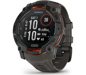Garmin Instinct 3 Solar 50 mm czarny / Smartwatch / GPS / BT / 10 ATM / ładowanie słoneczne