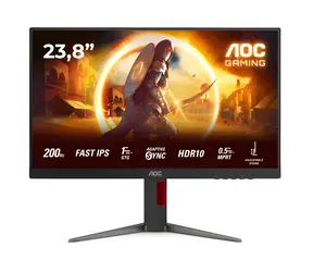 23,8" AOC 24G4HA czarny / Monitor / Szybki IPS / 1920x1080 / 200Hz / 0,5 ms / HDMI + DP / głośniki