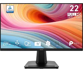 21,4" MSI PRO MP225 E12VL czarny / Monitor / VA / Full HD / 120 Hz / HDMI/D-Sub