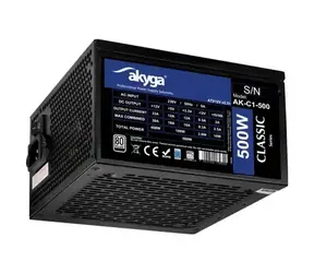 Akyga AK-C1-500 / Zasilacz / 500 W / ATX 2.31 / 80 PLUS