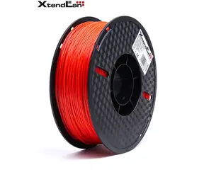 Filament Xtendlan TPU transparentno-czerwony / Filament do drukarki 3D / TPU / 1,75 mm / 1 kg