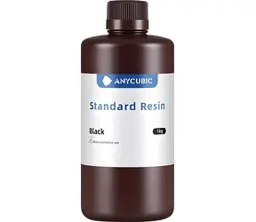 Anycubic Standard Resin czarny / Żywica do drukarki 3D / 405 nm / 1 kg / Twardość 85 HS