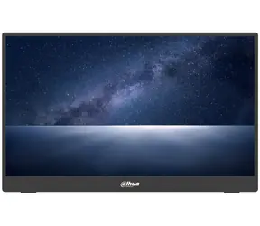 16" Dahua PM16-F201SDT czarny / Monitor / IPS / 1920x1080 / 6 ms / 1000:1 / 250 cd/m2 / HDMI / 2x USB-C / VESA 75x75