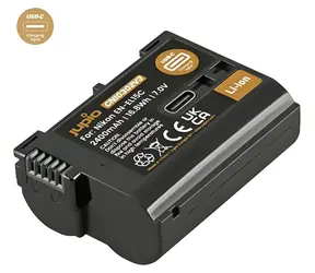 JUPIO EN-EL15C Ultra C / Bateria do Nikon / 2400 mAh / USB-C