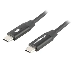 Kabel Lanberg USB-C do USB-C czarny / Kabel do transmisji danych i ładowania / USB 2.0 / 1,8 m / QC 4.0