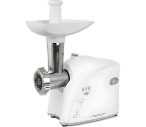 Esperanza EKM032 MUSAKA biały / Młynek do mięsa / 2200 W / 3 sita / nasadka do kiełbas