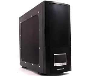 Primecooler MeshCase AS czarny / Obudowa komputerowa / LCD / MeshSide / ATX / Bez zasilacza