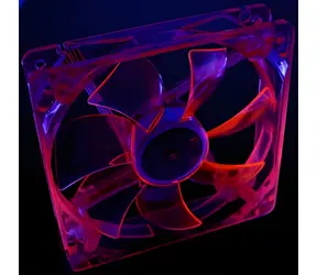 Primecooler PC-UV12025L12R czerwony / wentylator PC / 120 mm / 3-pinowy / 1800 obr./min / UV