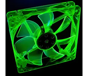 Primecooler PC-UV12025L12G zielony / Wentylator / 120 mm / 3-pinowy / 1800 obr./min / UV