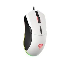Genesis Krypton 290 RGB biała / Mysz optyczna gamingowa / 6400 DPI / Przewodowa USB