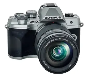 Olympus E-M10 Mark IV srebrny/czarny / Aparat systemowy / 20,3 Mpix / Live MOS / 3" LCD / Kit 14-150 mm